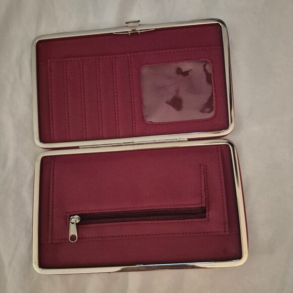 Vintage Alabama wallet/card holder. Snap closure. Crimson. - Picture 5 of 10